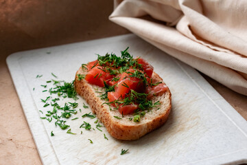 bruschetta with tomato