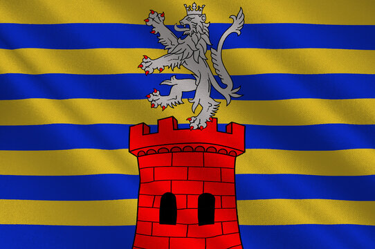 Flag of Kaerjeng in Luxembourg