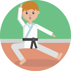 Sports Icons. Karate Icon.