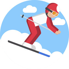 Fototapeta premium Sports Icons. SkiIcon.