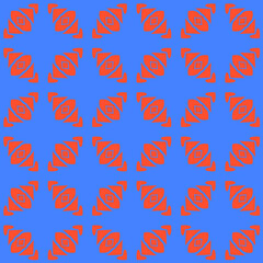 abstract background with  blue and orange patterns. ornament for wallpapers and backgrounds.
