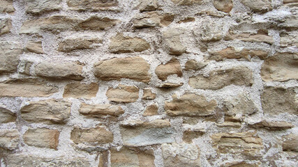Antichi muri in pietra di Montaiate nelle marche del 1132