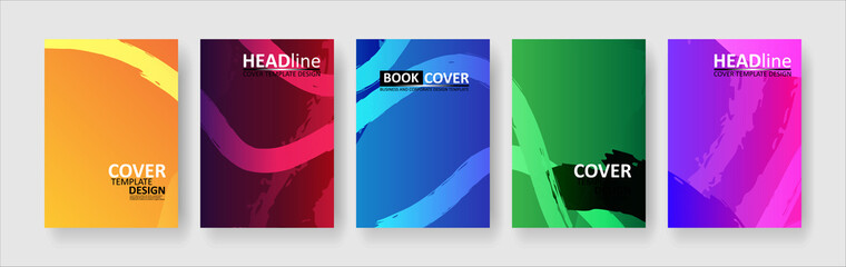 Naklejka premium abstract background with gradient color. Applicable for design cover, presentation, invitation, flyer, annual report, poster and business card, desing packaging - Vector