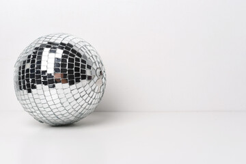 Mirror ball on white (light) background