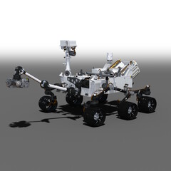 マーズパスファインダー, 火星探査ロボット, Mars rover CG Image, exploring surface of Mars. Space exploration, astronomy science