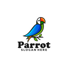 Parrot illustration vector template