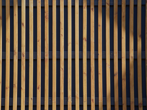 Light wood slats as texture and background