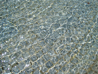 Obraz premium Surface of the water with glittering reflection of light 