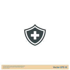 medical insurance icon symbol logo template