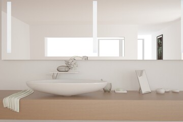Naklejka na ściany i meble Modern interior design. 3D illustration