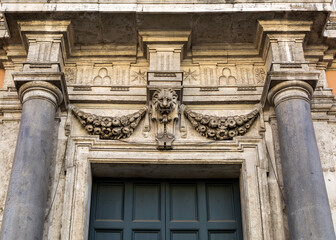 Fototapeta premium Lateran palace entrance portal, Rome, Italy