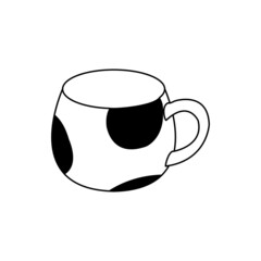A cup use for drinking tea and coffee vector