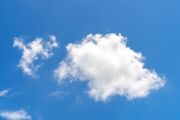 cloud and blue sky , white fluffy nature background texture