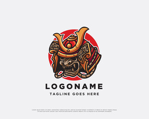 Samurai Logo Mascot Design