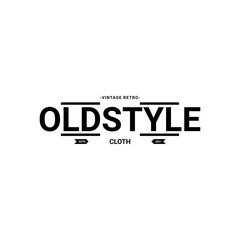 Obraz premium Classic retro vintage label badge logo design suitable for clothes, fabrics, t-shirts, jackets, hoodies and more