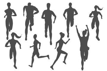 Big set of runners made as icons