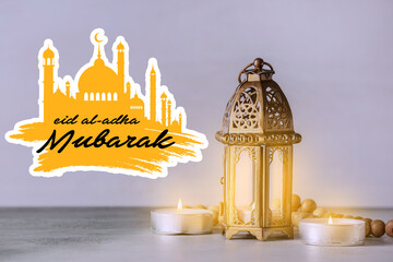 Greeting card for Eid al-Adha (Feast of the Sacrifice)