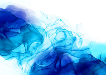 背景 テクスチャ アルコールインク 水彩 アート ラメ グリッター 金粉 青 エメラルドブルー