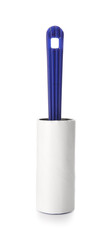 Lint roller on white background