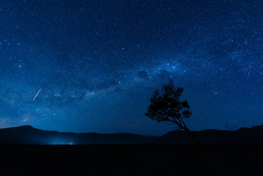 Milky way over Mount Bromo, Bromo-Tengger-Semeru National Park, East Java, Indonesia