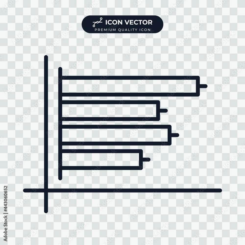 Poster graph analysis icon symbol template for graphic and web design collection logo vector illustration