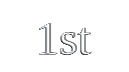 1st silver number one 3d optic first place