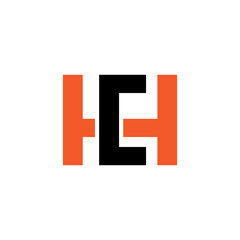 Design Vector Flat Minimalist Initial Letter H C