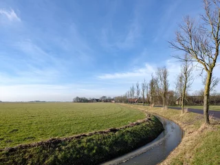 Foto auf Leinwand Gronings landschap bij Niehove © Holland-PhotostockNL