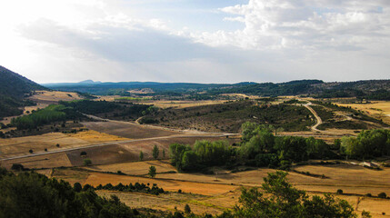 Fototapeta na wymiar Paisajes de montaña rural de España.