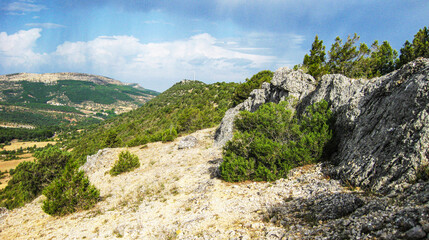 Fototapeta na wymiar Paisajes de montaña rural de España.