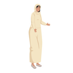 Muslim woman cartoon