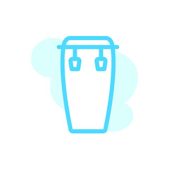 Vector illustration, conga icon design template