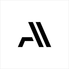 Fototapeta premium A, A letter logo vector monogram