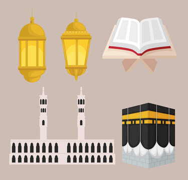 Hajj Mabrur Icon Set