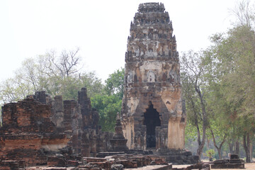 Fototapeta premium Wat Phra Phai Luang, Sukhothai, Thailand. Pre-Sukhothai Kingdom period