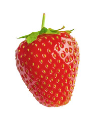 Fresh strawberry isolated on white background. Fresh organic fruit.