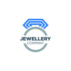 jewellery logo design with geometry