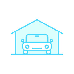 Vector illustration, Garage icon design template