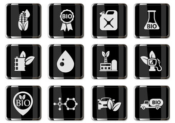 BIO fuel icon set