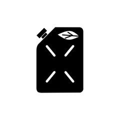 eco car fuel tank, car oil jar icon.