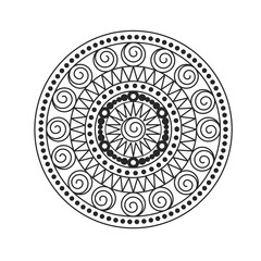 Mandala with spirals
