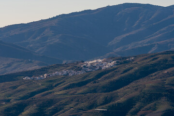 small town on the side of a mountain in southern Spain