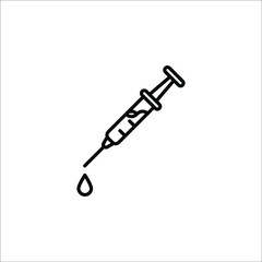 vector medical icon for pandemic vaccine ampoule and syringe. Image of covid-19 vaccine and syringe. vector illustration of antiviral vaccine.