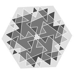 abstract geometric monochrome polygon-6p1