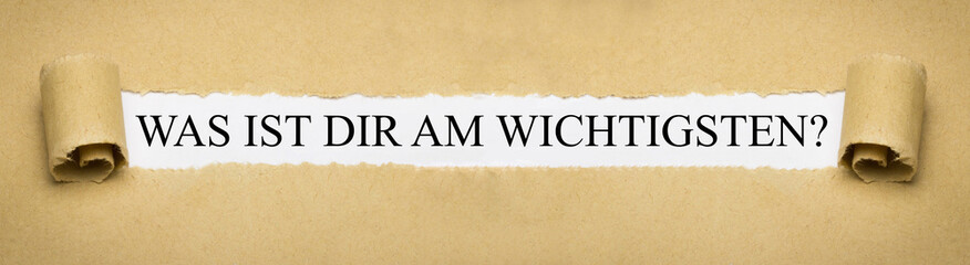 Was ist dir am wichtigsten?