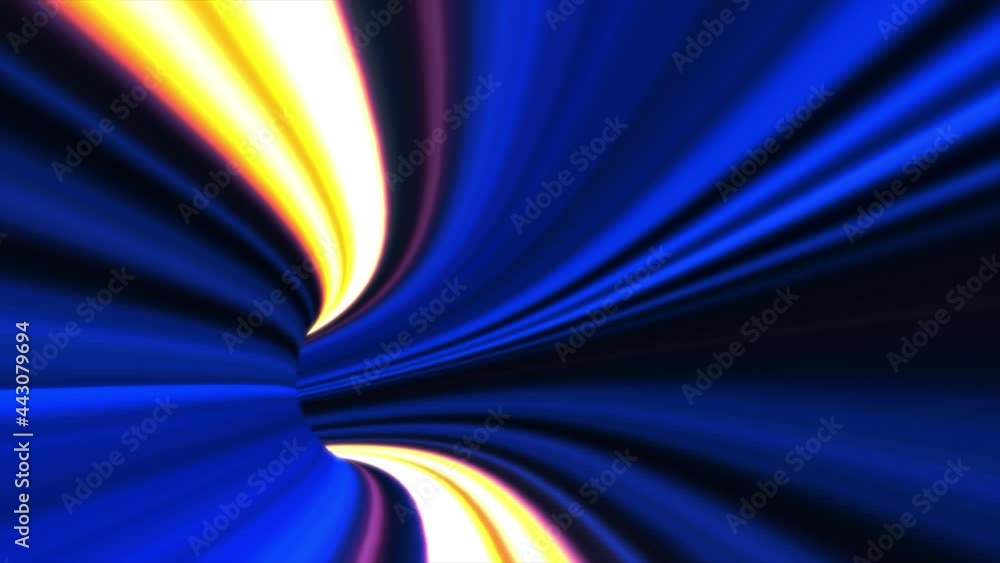 Poster abstract energy tunnel in space. energy force fields tunnel in outer space. vortex energy flows
