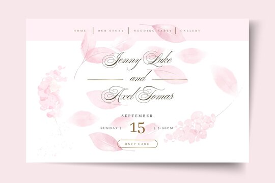 Minimal Wedding Landing Page