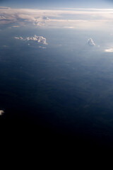 Fototapeta na wymiar Textured clouds view from a plane