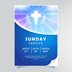 Gradient Church Flyer Template_2