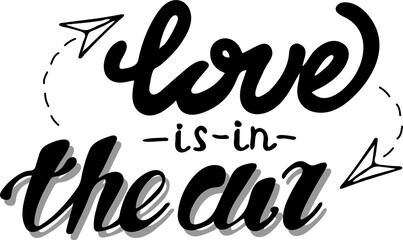 Handwritten poster or greeting card, vector image